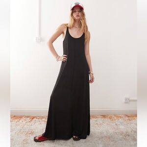 Oakley Black Sleeveless Maxi Dress Size L